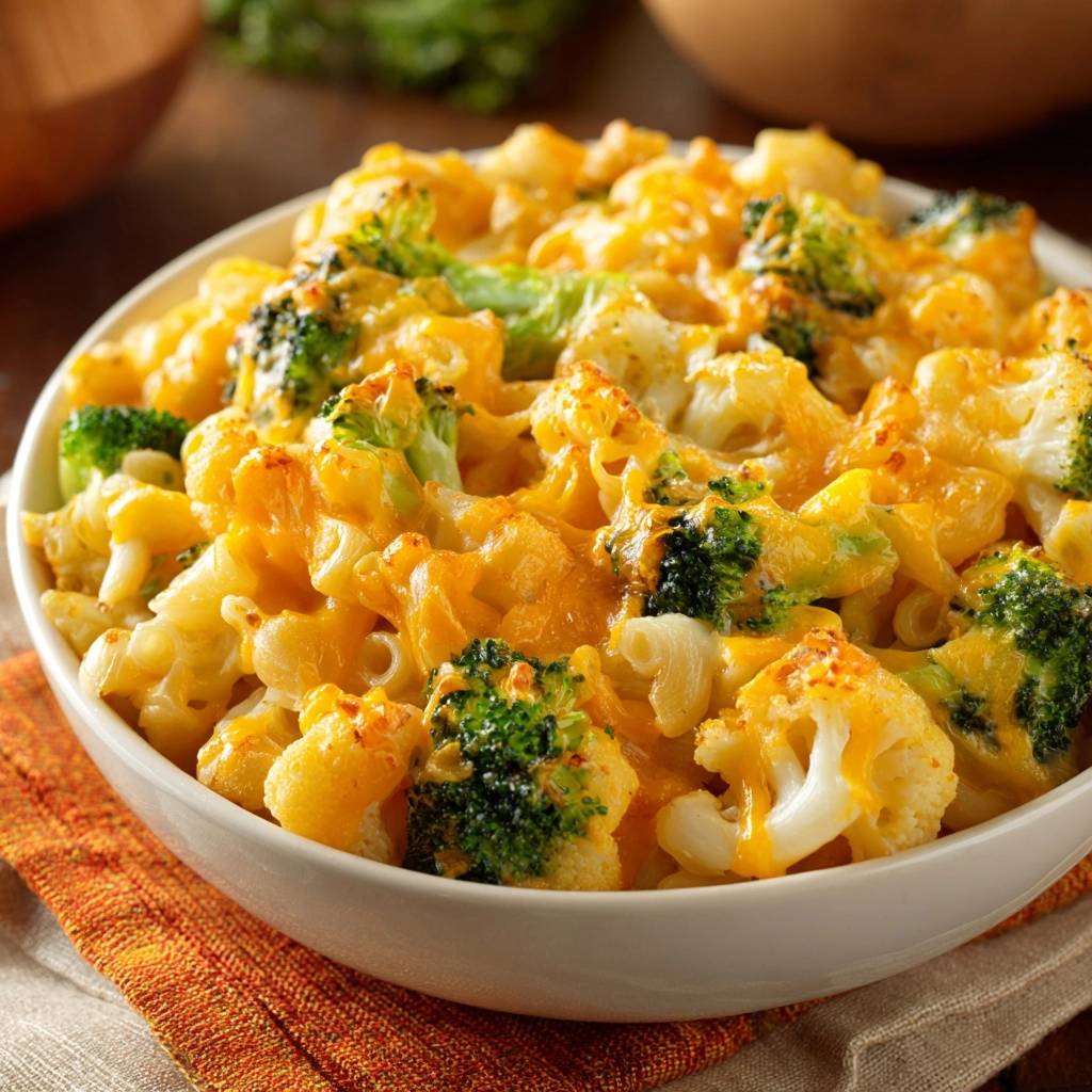 Cremiger Brokkoli-Blumenkohl-Auflauf