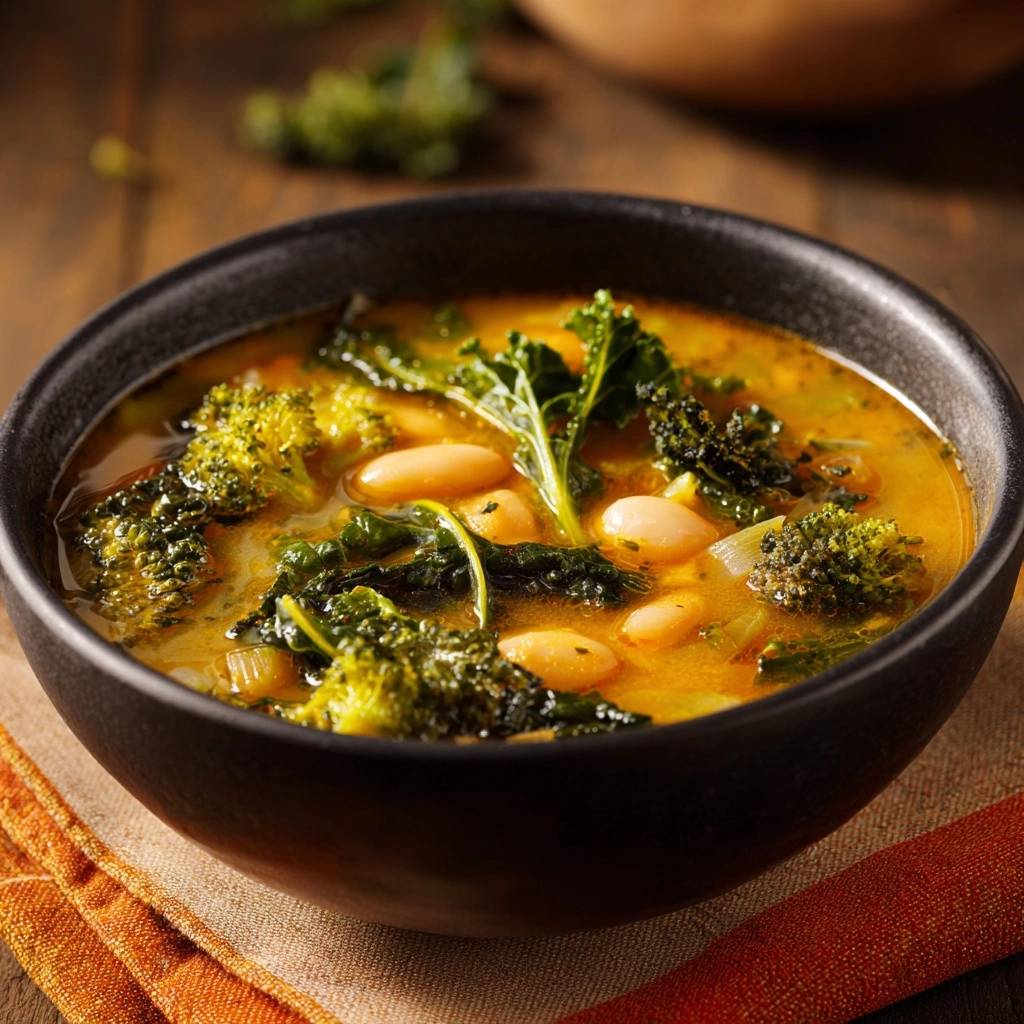 Herzhafter Brokkoli-Bohnen-Eintopf