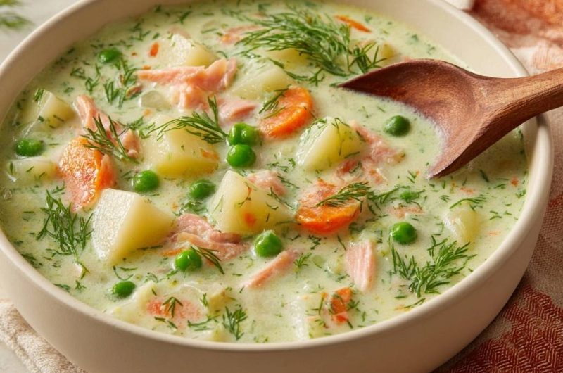 Cremige Lachs-Kartoffel-Suppe