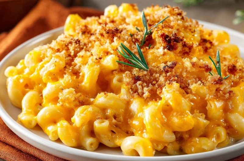 Cremige Mac und Cheese mit Knusperkruste