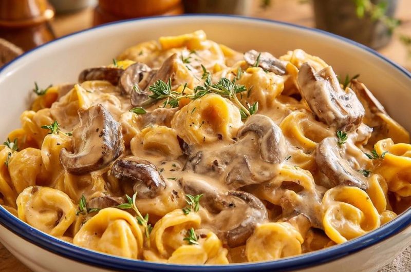 Cremige Pilz-Tortellini