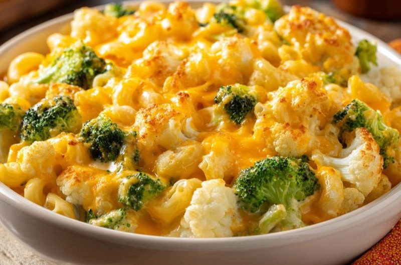 Cremiger Brokkoli-Blumenkohl-Auflauf