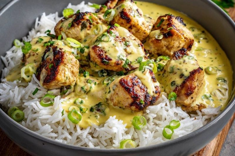 Cremiges Zitronen-Curry-Hähnchen
