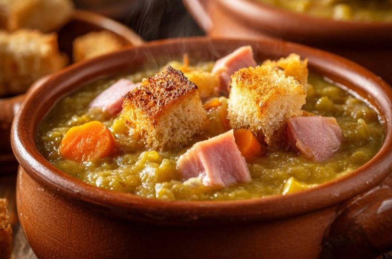 Deftiger Erbseneintopf mit Schinken
