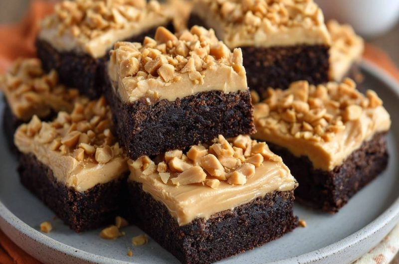 Erdnussbutter-Schokoladen-Brownies