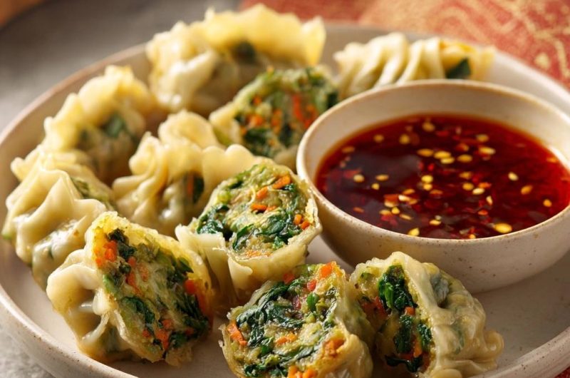 Gedämpfte Gemüse-Dumplings