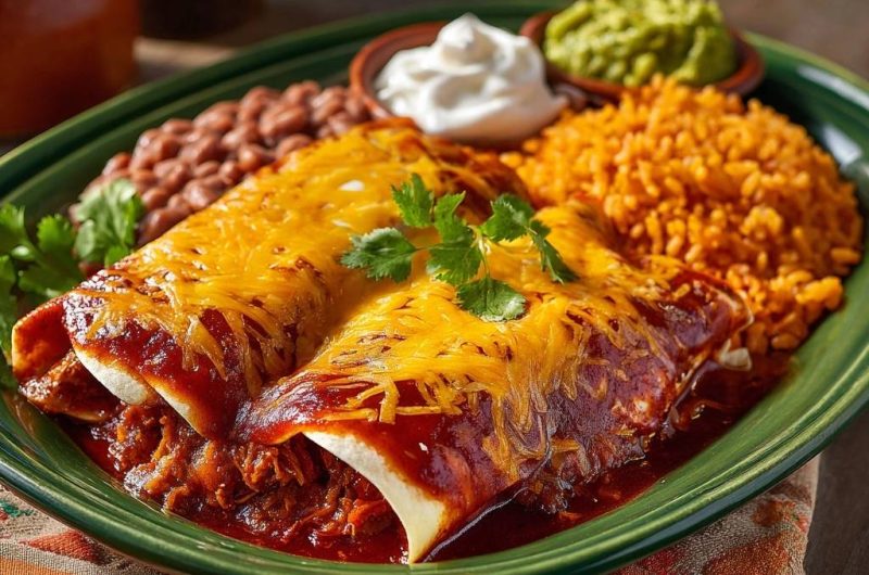 Herzhafte Rindfleisch Enchiladas