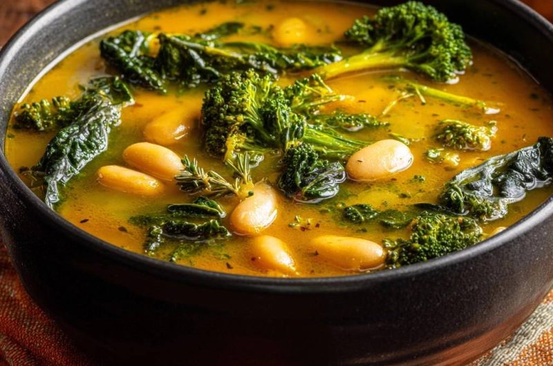 Herzhafter Brokkoli-Bohnen-Eintopf