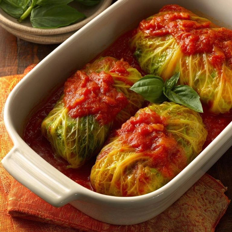 Klassische Wirsingrouladen in Tomatensoße: Butterzart