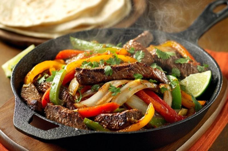 Saftige Rinder-Fajitas aus der Gusseisenpfanne