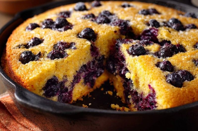 Saftiger Blaubeer-Pfannenkuchen