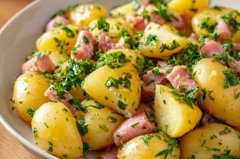 Warmer Kartoffelsalat mit Speck