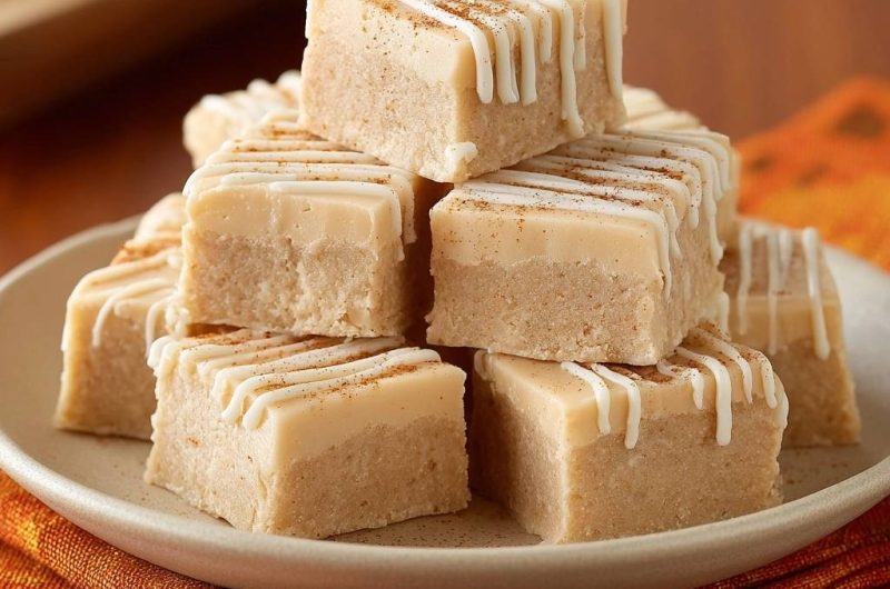 Zweischichtiges Zimt-Zucker-Fudge