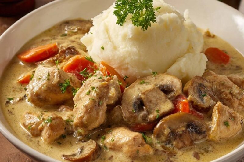 Pilz-Hähnchen-Geschnetzeltes