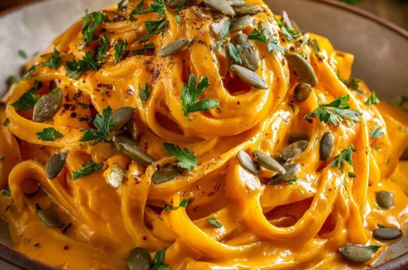 Kürbis-Tagliatelle