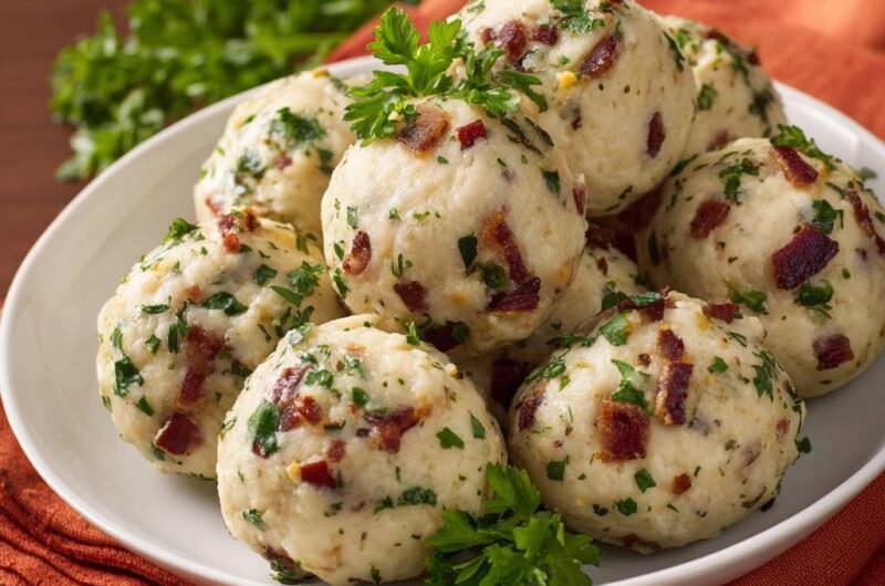 Speck-Kräuter-Knödel