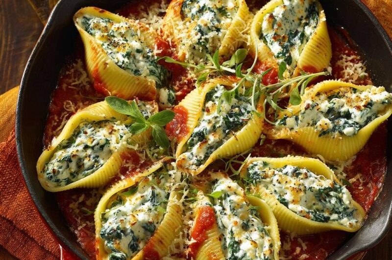Ricotta-Spinat-Muscheln