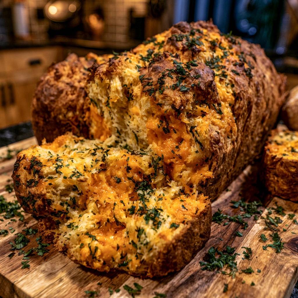 Herzhaftes Cheddar-Kräuter-Brot