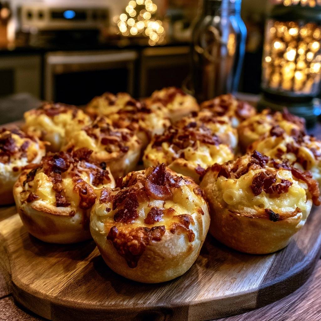 Herzhafte Mac und Cheese Bacon Muffins