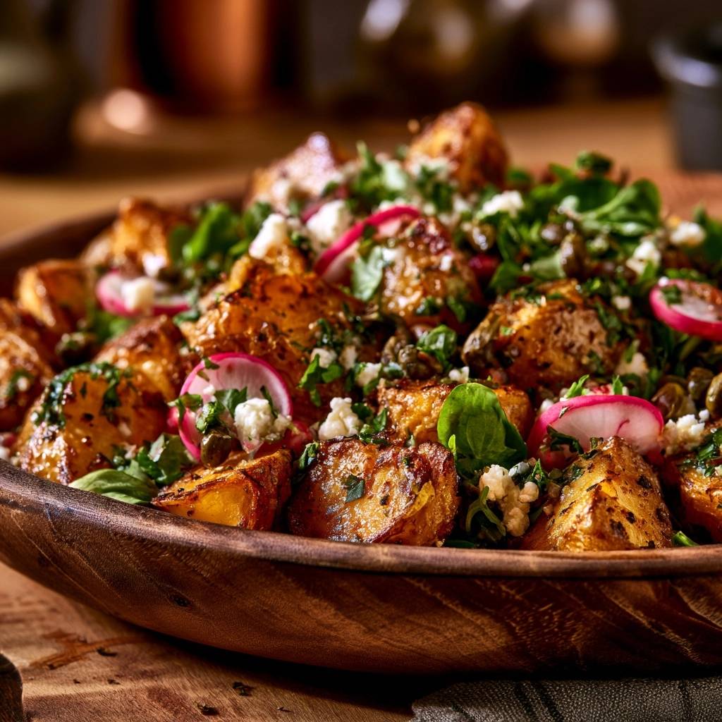 Mediterraner Röstkartoffelsalat