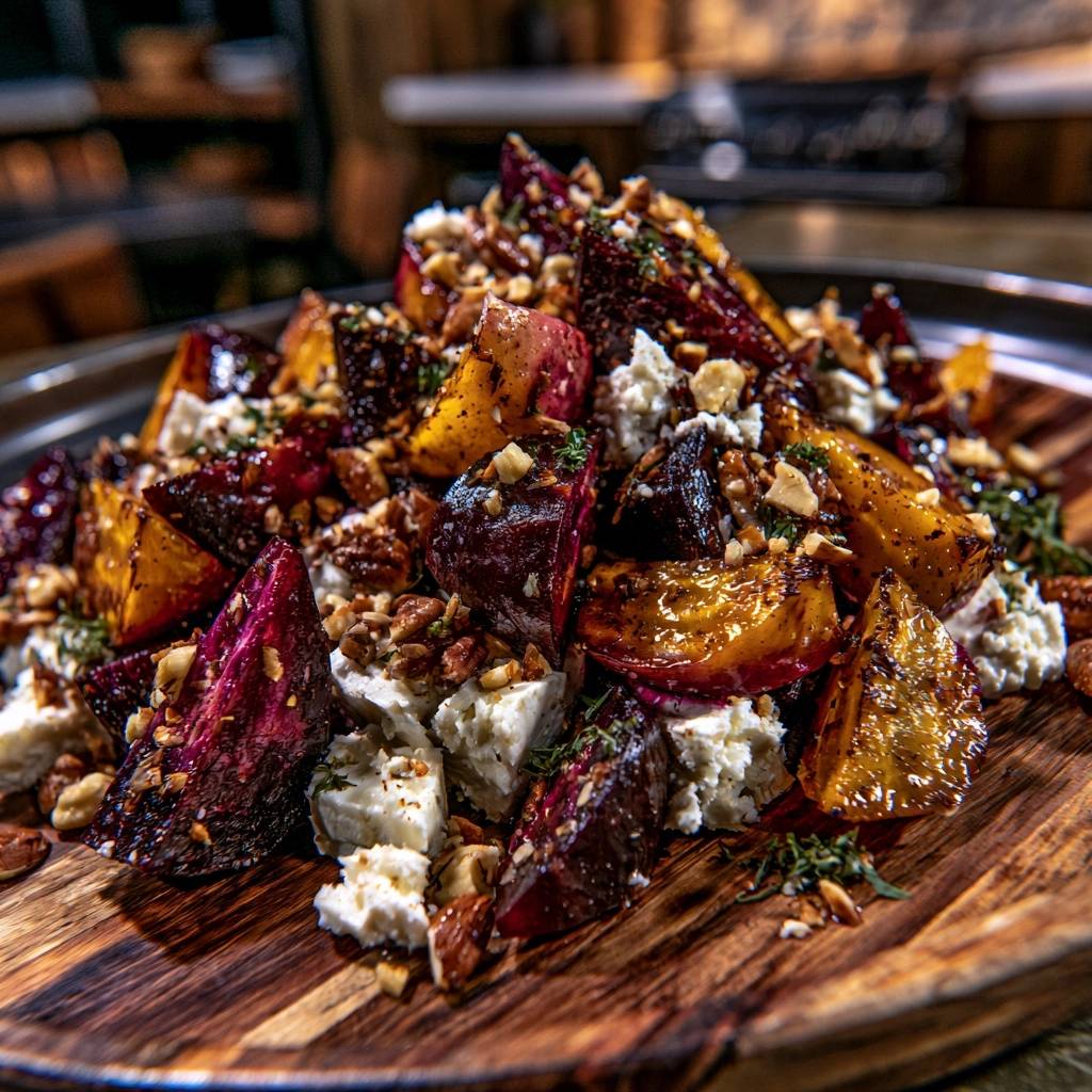 Ofengerösteter Rote-Bete-Salat mit Feta