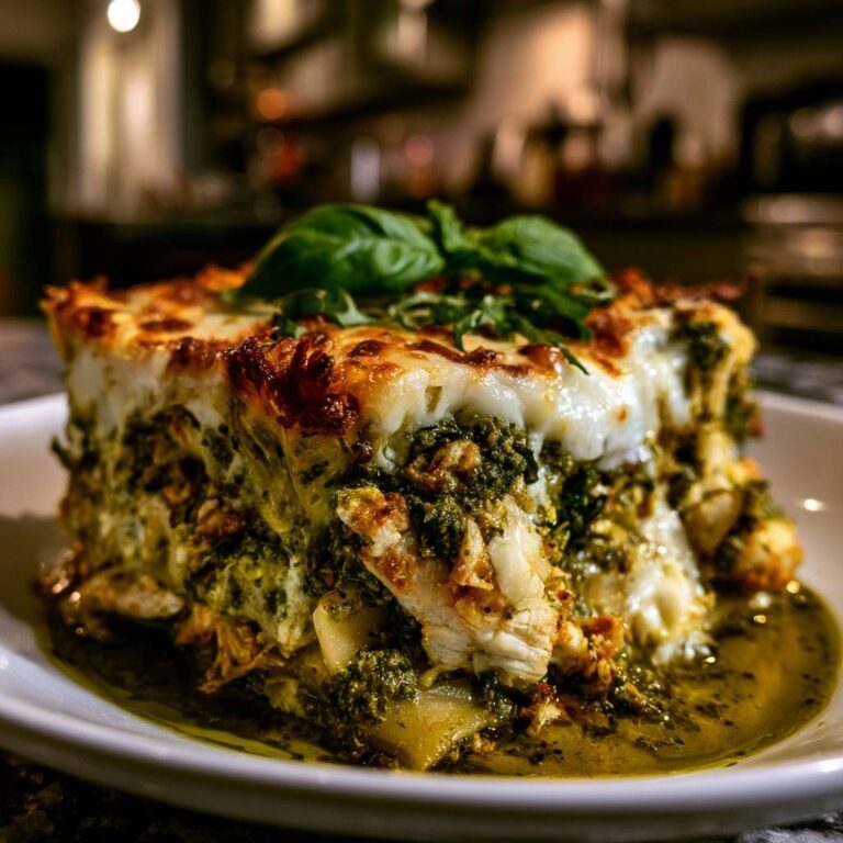 Cremige Pesto-Hähnchen-Lasagne: Das Rezept für Genießer