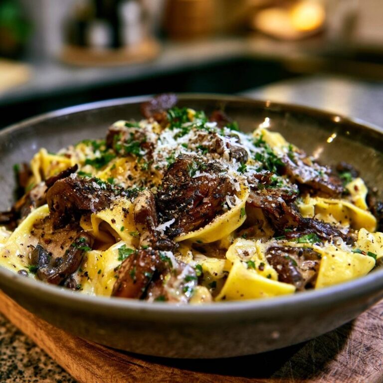 Cremige Pilz-Pappardelle: Rezept ohne wässrige Soße