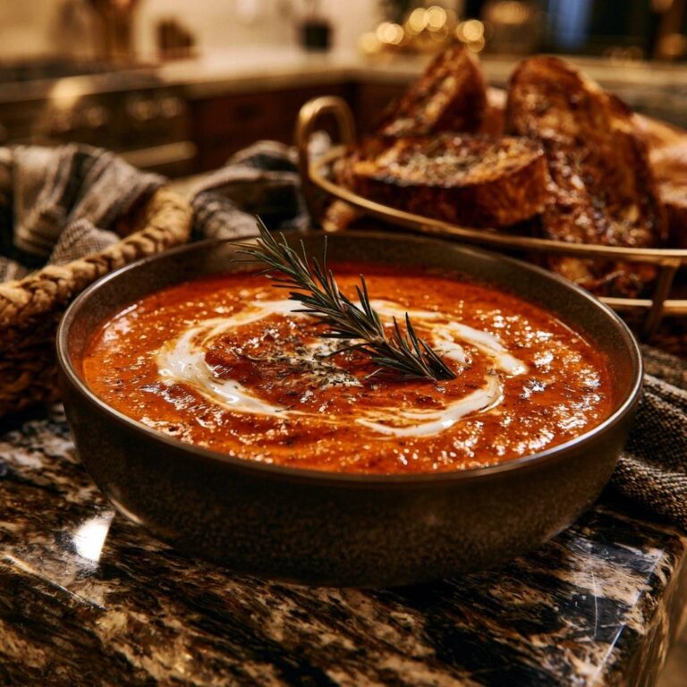 Cremige Tomaten-Rosmarin-Suppe: Das Rezept für maximale Sämigkeit