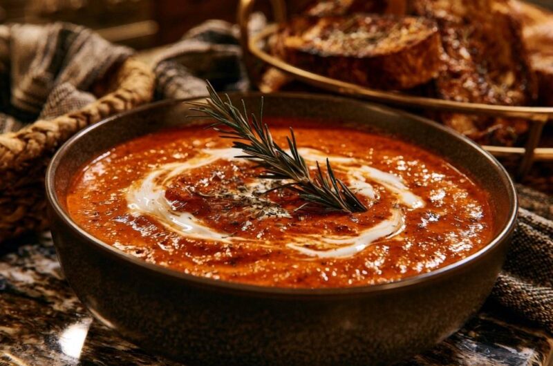 Cremige Tomaten-Rosmarin-Suppe