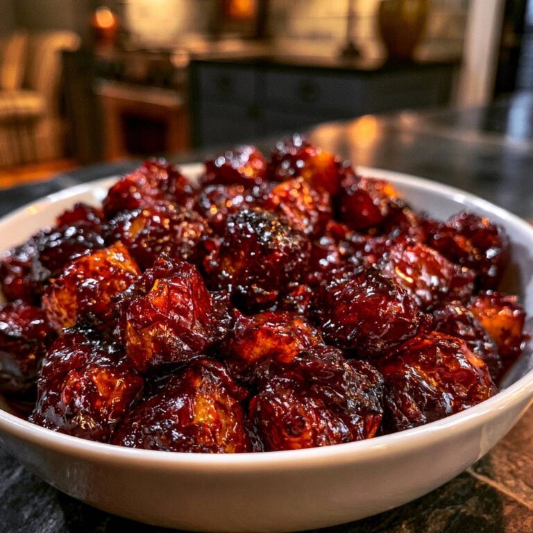 Glasierte BBQ-Hähnchen-Bites: Außen klebrig, innen saftig