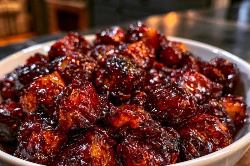Glasierte BBQ-Hähnchen-Bites