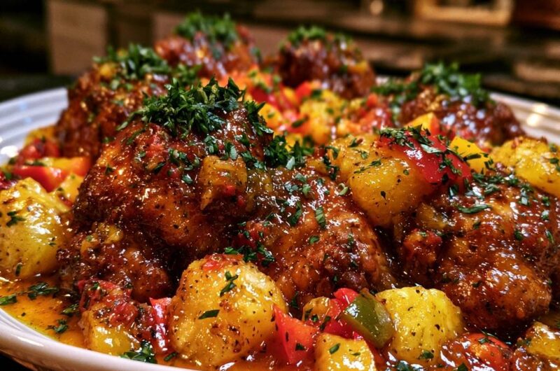 Herzhaftes Paprika-Hähnchen mit Goldkartoffeln