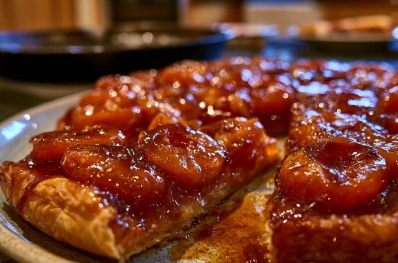 Klassische Tarte Tatin mit Aprikosen (Der Anti-Matsche-Boden)
