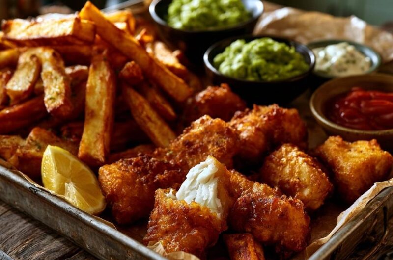 Knusprige Fish und Chips