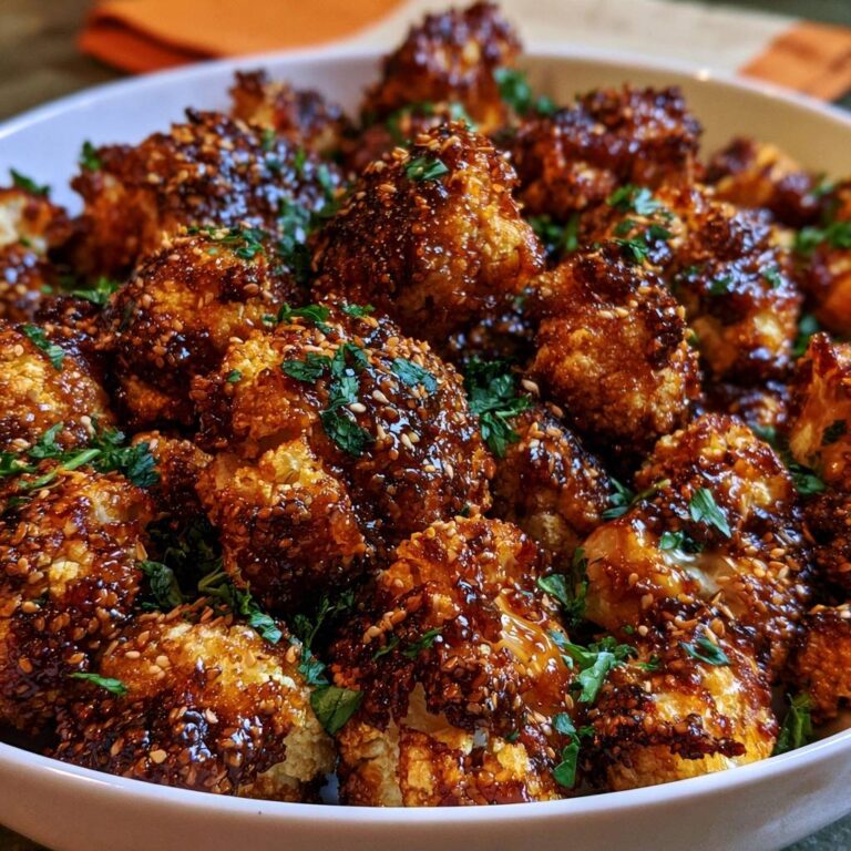 Knusprige Sesam-Blumenkohl-Bites (Der Anti-Matsche-Boden)