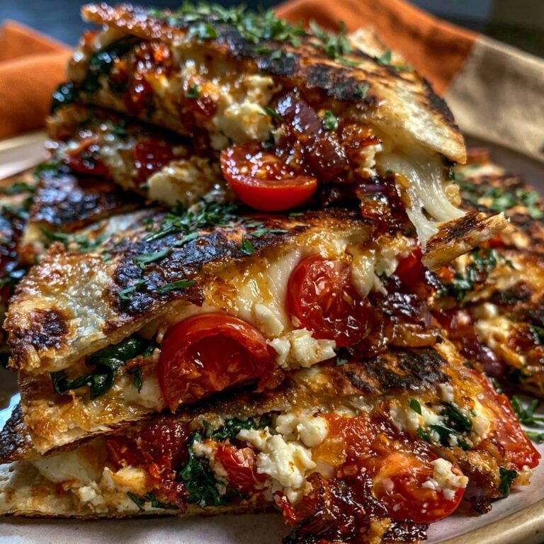 Mediterrane Feta-Tomaten-Quesadillas: Knusprig & Würzig