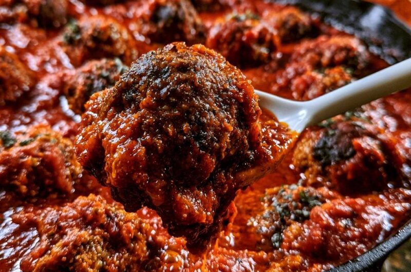 Saftige Fleischbällchen in Tomatensoße