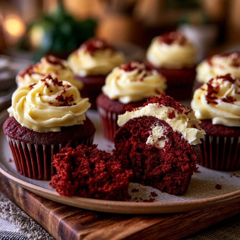 Saftige Red Velvet Cupcakes mit Cream-Cheese-Kern