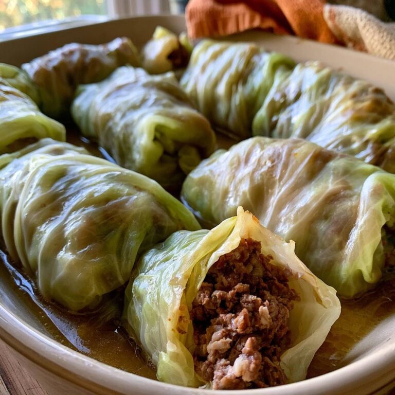 Low-Carb-Kohlrouladen mit Rinderhack