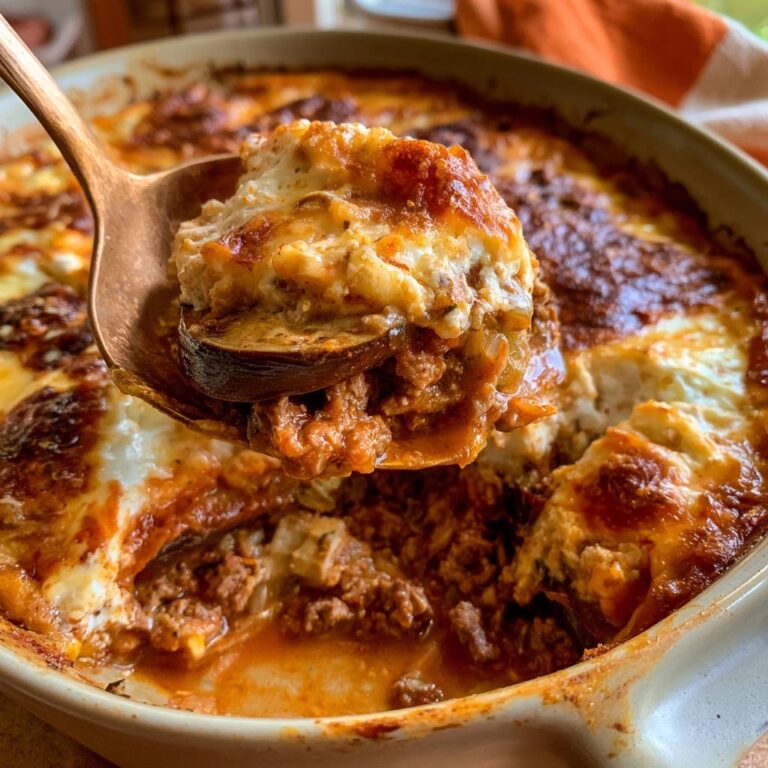 Low-Carb-Moussaka mit Auberginen und Lammhack