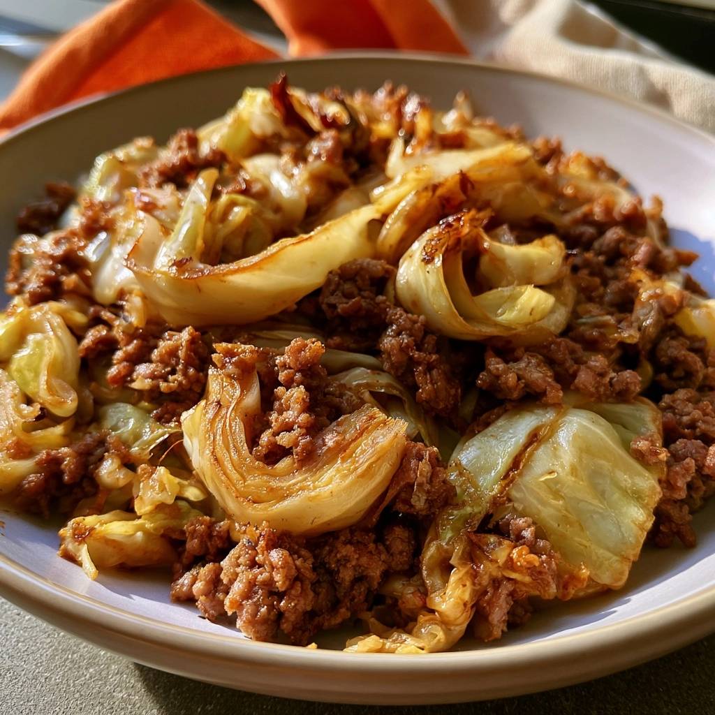 Low-Carb-Weißkohl-Pfanne mit Rinderhack