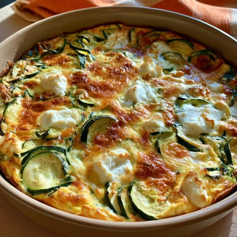 Low-Carb-Zucchini-Quiche mit Ziegenkäse