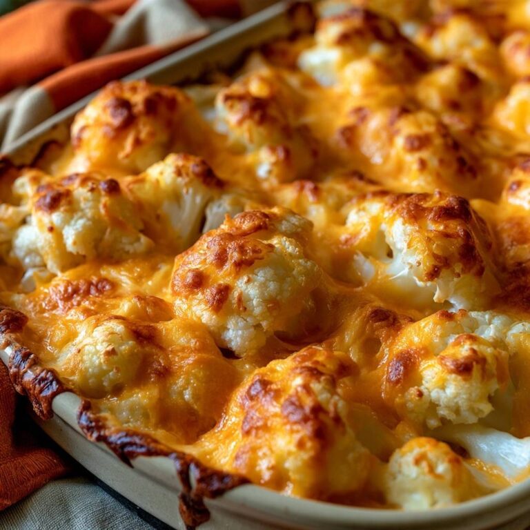 Überbackener Blumenkohl mit Cheddar