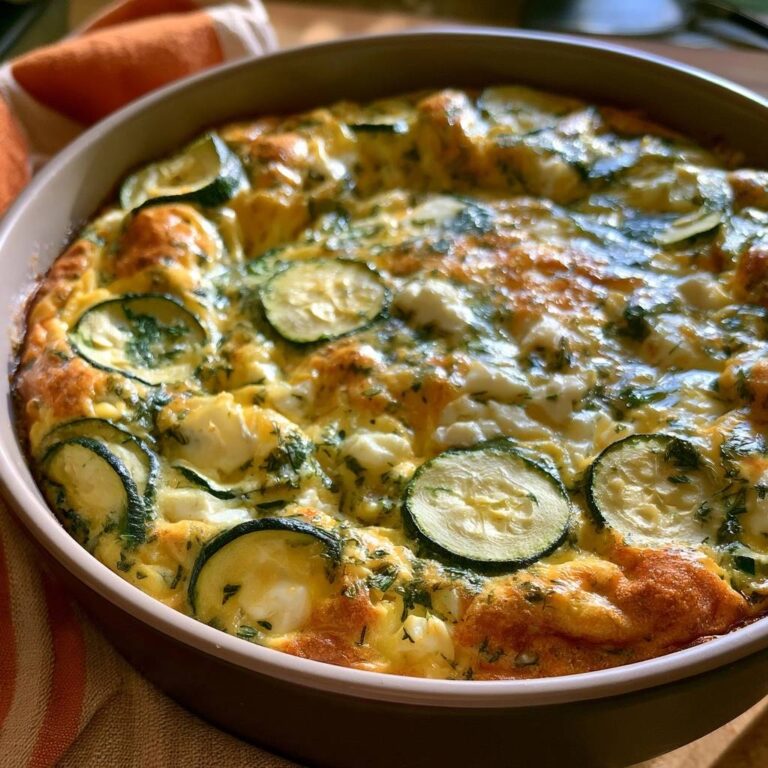 Zucchini-Frittata mit Feta und Kräutern